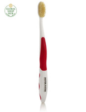 Soft Flossing Manual Toothbrush for Adults, Red, Ultra Clean, Good for Sensitive