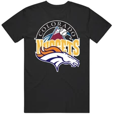 Denver Colorado Pro Sports Teams Logo Mashup City Fan Cotton Unisex T Shirt