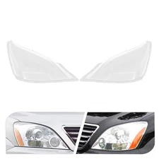 Pair Headlamp Headlight Lens Covers for Lexus GX470 2003-2009 Driver + Passenger