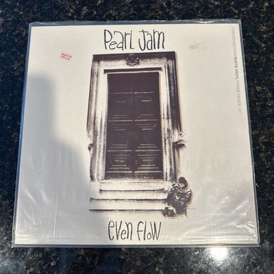 Pearl Jam Even Flow 12'' single White Vinyl UK 1992 Epic Ex/Ex condition