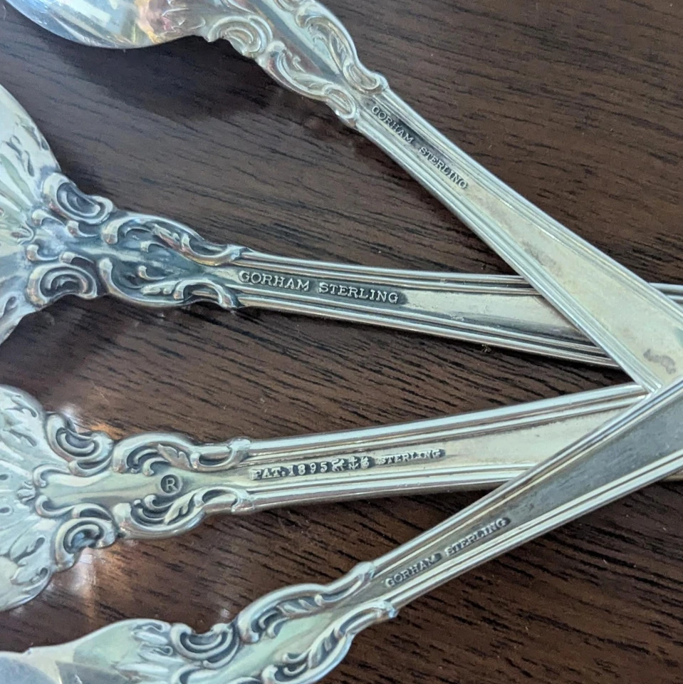 Conjunto de 5 piezas de plata de ley Gorham CHANTILLY Foto 3 de 3