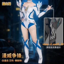 Marvel Rivals White Queen Jumpsuit Outfit Cosplay Bodysuit Costume Halloween Set