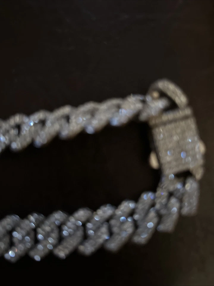 Cuban Link Diamond Chain With Pendent - Image 3 of 4