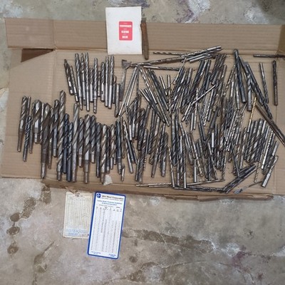 Machinist Drill Bits Lot Milling Taps Used Some Broken Tools Over 100 Piece 19+#