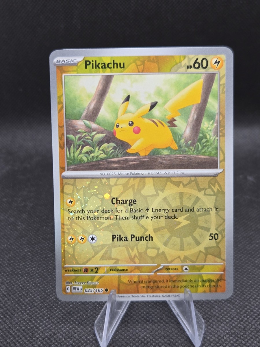 Pikachu (Cosmos Holo) 025/165 Pokemon 151 (Costco Exclusive) - NM | eBay