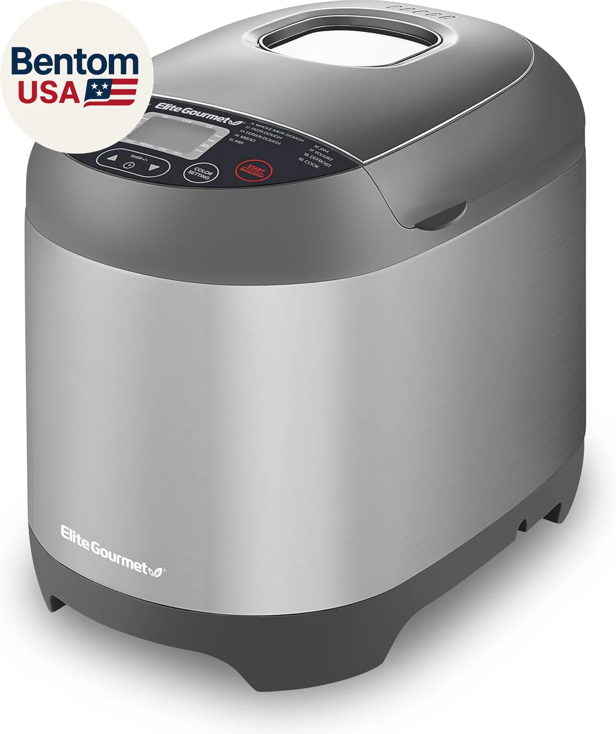 EBM8103SS Programmable Bread Maker Machine, 3 Loaf Sizes, 19 Menu Functions Glut