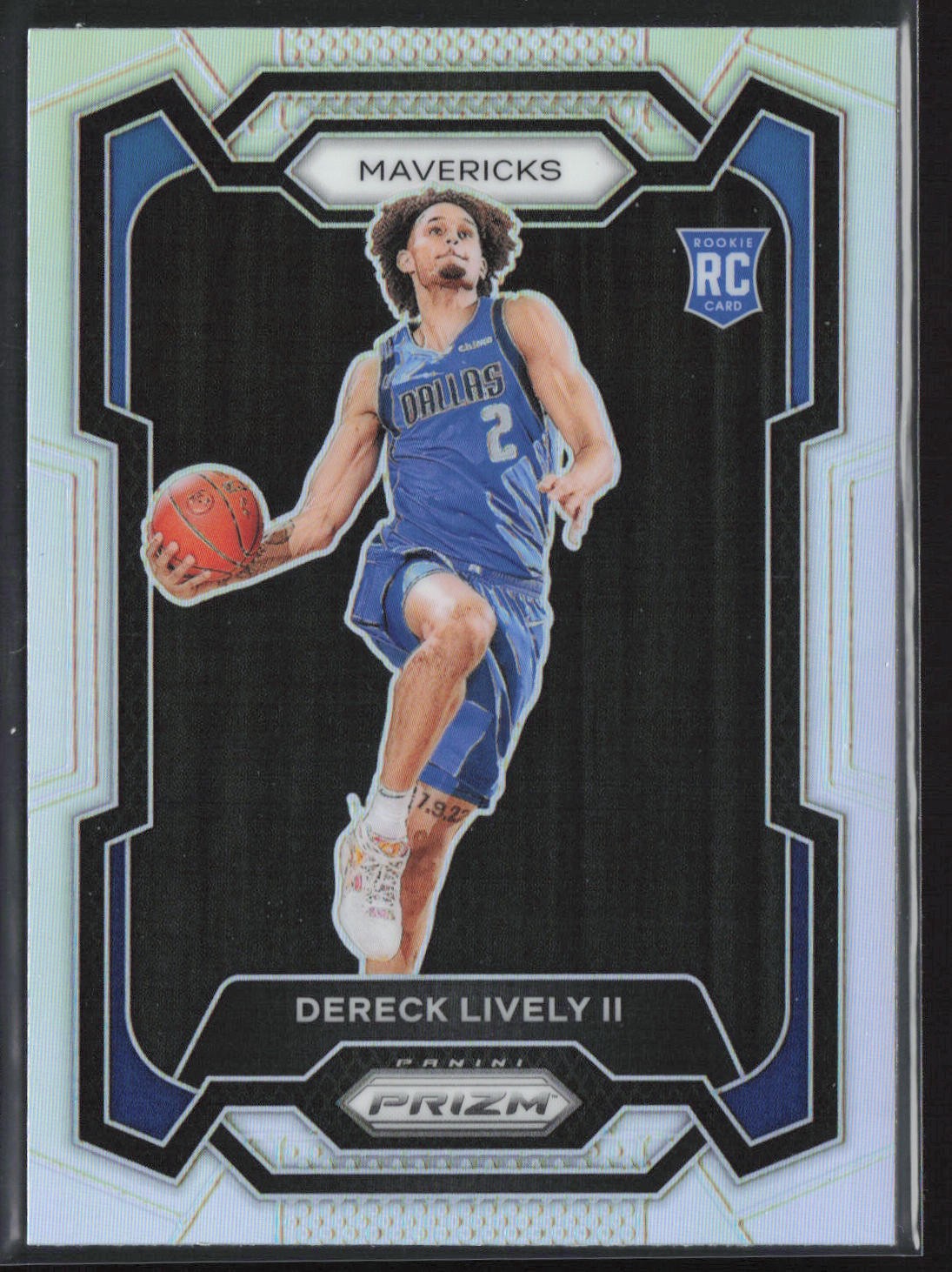 2023-24 Panini Prizm #163 Dereck Lively II Prizm Silver Rookie RC