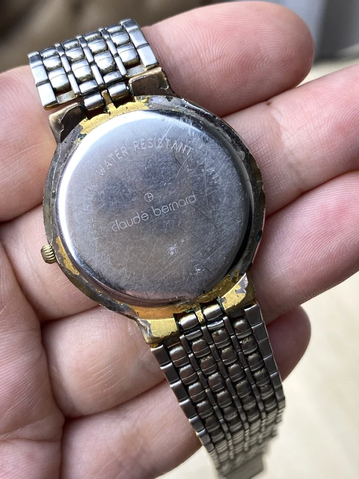 Reloj Hombre Claude Bernard Suizo Vintage 71178 Tono Dorado Hecho en Suiza Foto 3 de 4