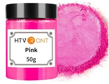 HTVRONT Pink Mica Powder for Epoxy Resin - 1.76 oz/50g Mica Pigment Powder,