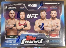 2025 Topps Finest UFC Hobby Box Factory Sealed 2 Autos