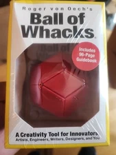 BALL OF WHACKS Creativity Tool Magnetic Blocks Ball Puzzle Brain Teaser RED