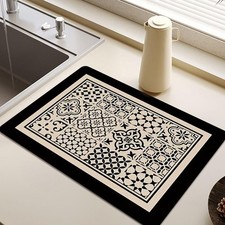 Kitchen Dish Mat Drainer Drying Mat Kitchen Drain Pad Bathroom Door Mat Absorben