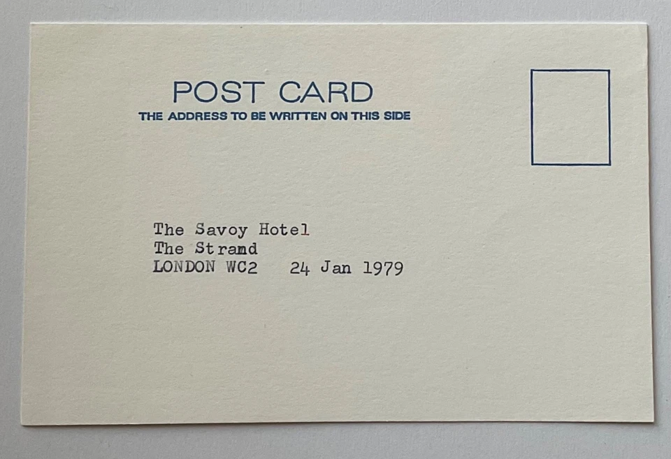 ELAINE STRITCH ( ( Two’s Company) Genuine Handsigned Signature on Postcard. - Image 3 of 3