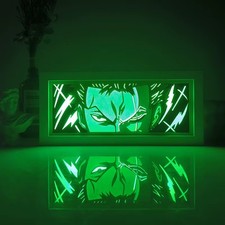 One Piece Roronoa Zoro LED Light Box Anime Manga Decor Gift