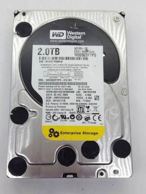 WESTERN DIGITAL SATA FESTPLATTE  2TB S/N: WCAVY1508646  #FP4503
