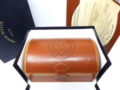 Franck Muller Conquistador Uhren Aufbewahrungsbox Herren Braun Leer Zertifika...