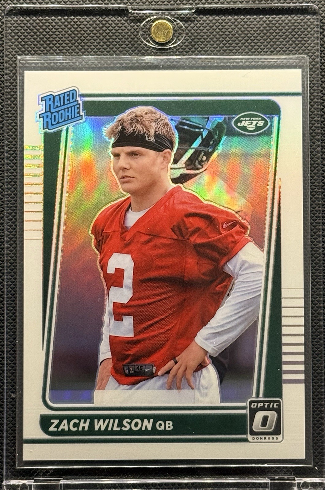 2021 Panini Donruss Optic - Rated Rookie Zach Wilson #202 Holo Prizm...