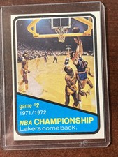 1972 Topps Basketball Championship Game #2 Card