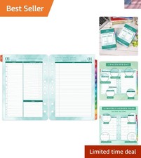 2026 Planner Refills - A5 Daily & Monthly Organizer, 2 Pages Per Day, Green