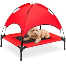 Best Choice Products Elevated Cooling Dog Bed Pet Cot Canopy Carry Bag - 30in