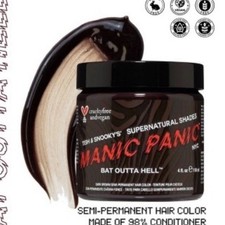 Manic Panic Dark Brown BAT OUTTA HE  Semi-Permanent Hair Dye 4 fl oz