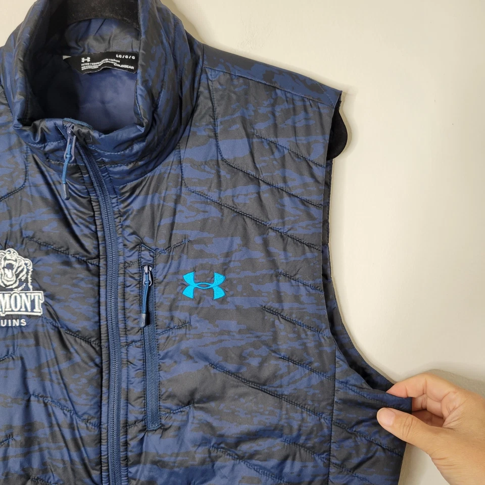 Chaleco acolchado Belmont Bruins University L Coldgear Reaction estampado negro/azul Foto 3 de 4