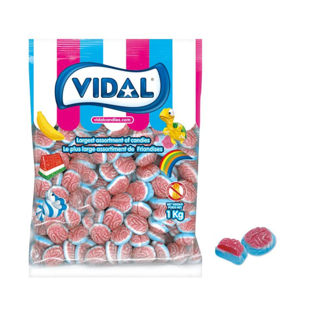 Vidal Jelly Filled Brains - 1kg Bulk Bag - Fruit Flavoured Gummy Sweets