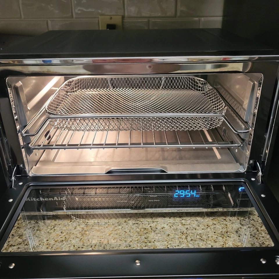 KitchenAid Horno Encimera Digital con Freidora de Aire, Negro Mate KCO124BM Leer Foto 4 de 4