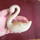 VINTAGE FENTON CUSTARD SATIN SWAN SIGNED FRANCES BURTON FLORAL BURMESE