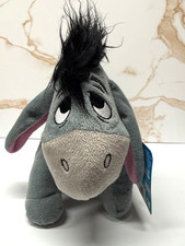 Eeyore Plush Stuffed Animal Just Play Gray Donkey NWT Winnie The Pooh
