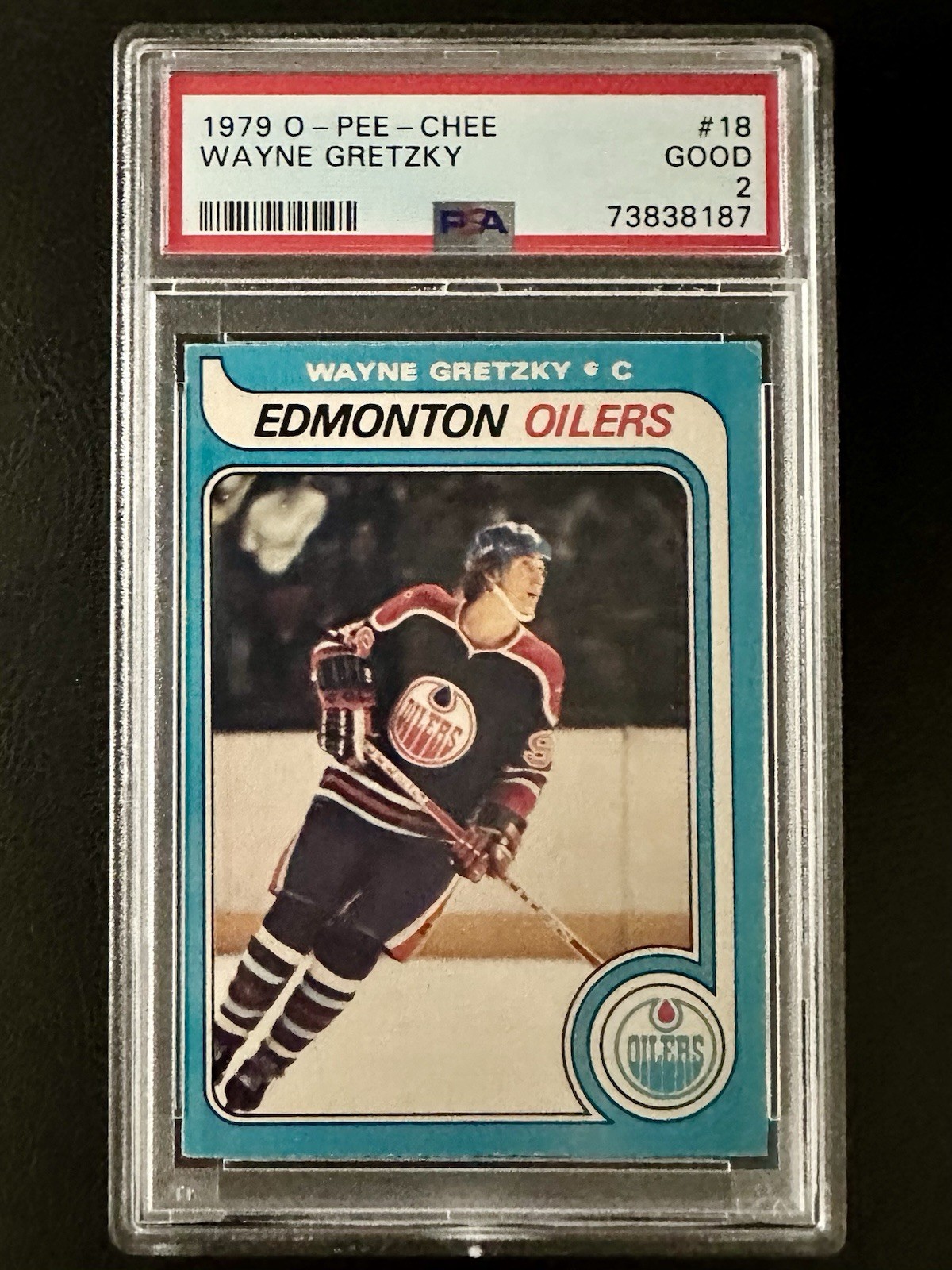 1979 O-Pee-Chee OPC Wayne Gretzky #18 Rookie Card RC, Super Eye Appeal PSA 2 🔥