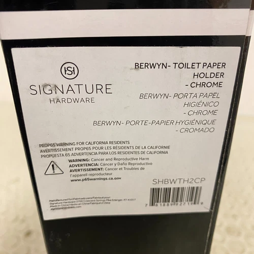 Signature Hardware Berwyn Toilet Paper Holder Chrome Finish - Picture 5 of 5