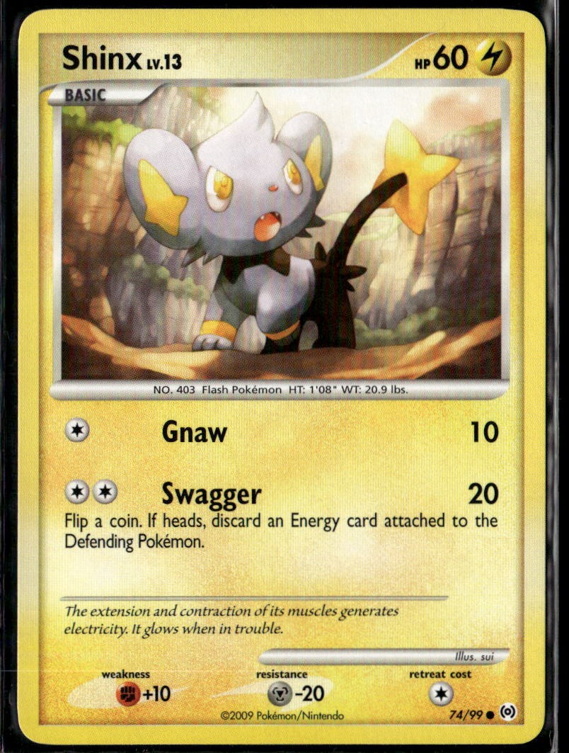 Shinx 74/99 Common Arceus LP Pokemon Card