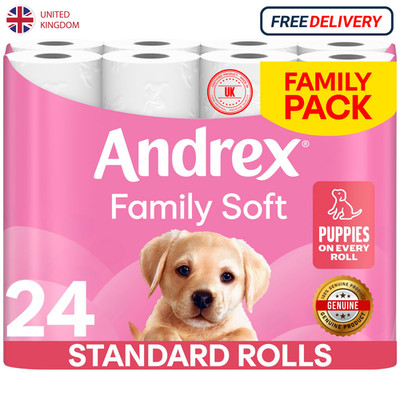 Andrex Family Soft Toilettenpapier 24 Rollen