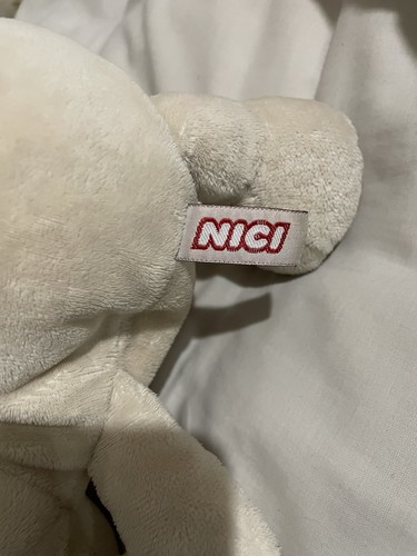 Peluche Nici 8” Candy Love Laying Cream Hipopótamo Corazón Pie Suave - Imagen 6 de 7