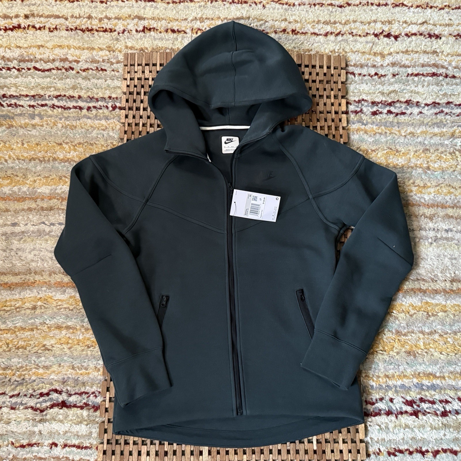 Nwt Nike Tech Fleece Hoodie Hoody Jacket Green Men'S Size Xs New