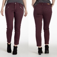 NWT Jag Jeans Women's 16 The Ryan Mid-Rise Skinny in Plum Noir