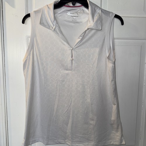 Pebble Beach Women's Sleeveless Shirts Lot of 2 Golf Vacation Activewear Spring - Picture 4 of 10