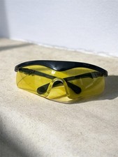 Brand New Yellow Safety Glasses   Protective Wraparound Eyewear