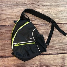 Mangrove Pickleball Sling Bag Black Neon Yellow Athletic