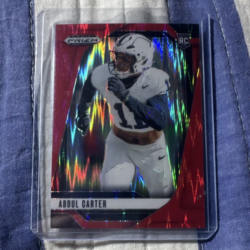 Panini 2025 Prizm Draft Picks Abdul Carter #102 Penn State NCAA RC 28/49