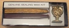 GENUINE SEALING WAX KIT by Freund-Mayer & Co.  MERRY CHRISTMAS