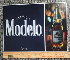 16x12 Modelo Especial Mexican Metal Bar Sign Beer Reproduction Bottle Logo