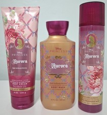 Bath  Body Works Aurora Disney Princess Body Mist Body Wash  Cream Set of 3