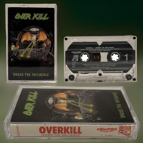 •OVERKILL ~ UNDER THE INFLUENCE• ~1988 OG PRESSING~ (CASSETTE TAPE) - Picture 6 of 6