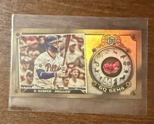 2022 Topps Gypsy Queen #GGM-2 & 13 Bryce Harper & Rhys Hoskins Gems Minis