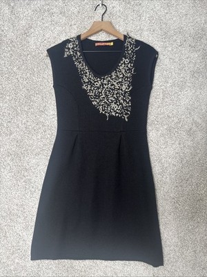 Kuna Baby Alpaca Dress Womens Small Stretch Knit Sleeveless Black
