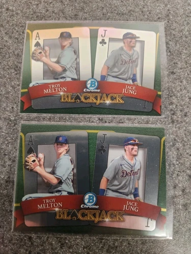 2022 Bowman Draft Baseball Jace Jung & Troy Melton Blackjack