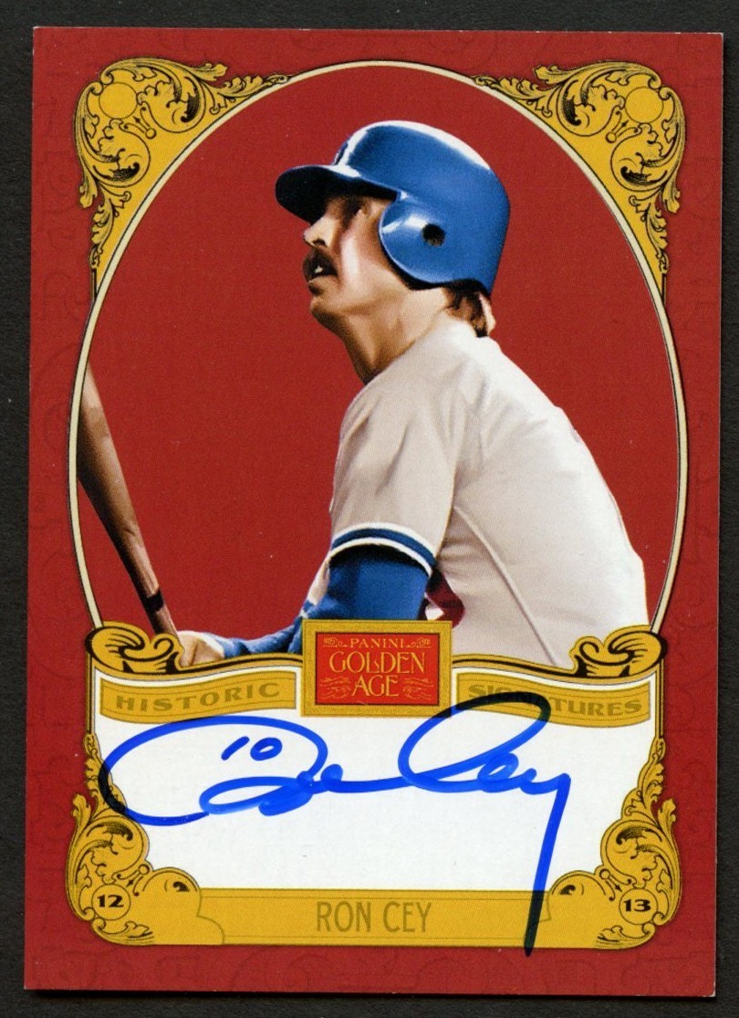Ron Cey #CEY signed auto Panini 2013 Golden Age Historic Signatures Card