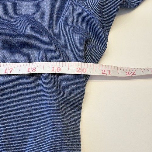 Patagonia Blue Capilene Base Layer Mens Medium Shirt Long Sleeve Midweight - Picture 3 of 7